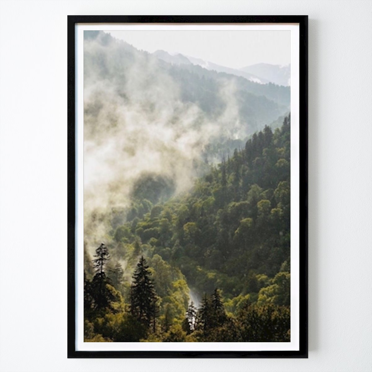Nature Poster: Mist In The Mountains by Del Mundo Imagery