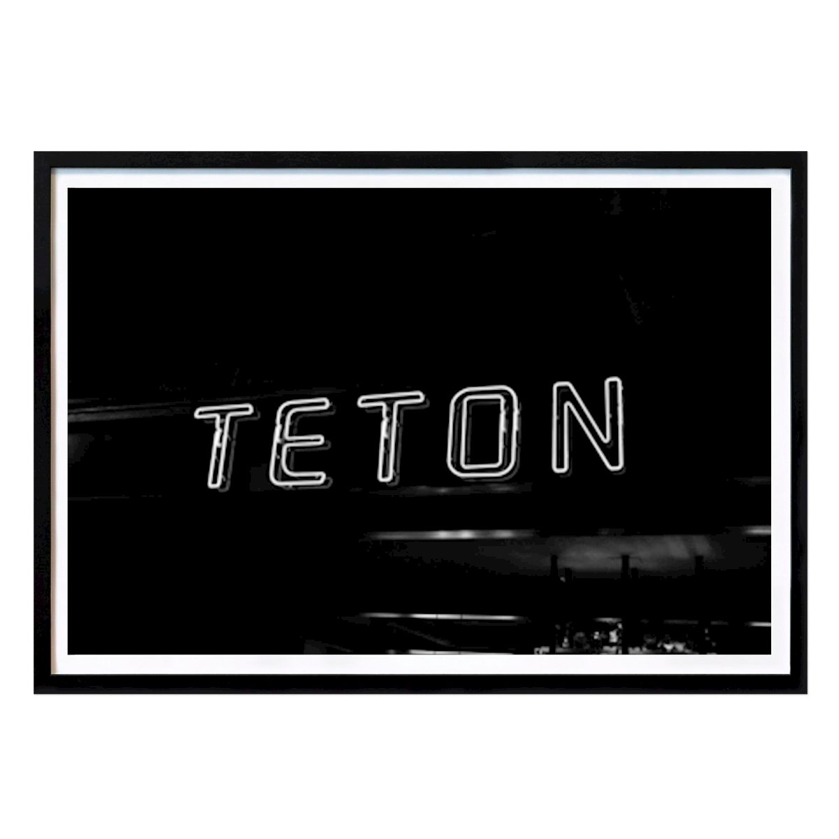 Fotokonst Poster: Neon Glow: Teton av Del Mundo Imagery