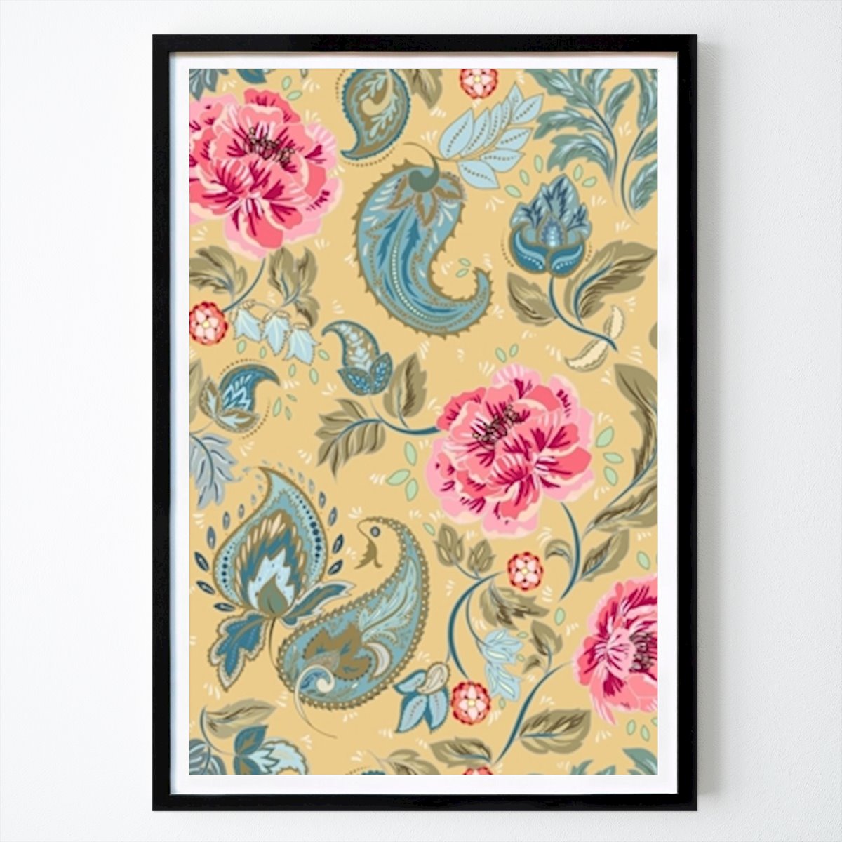 Retro & Vintage Plakat: Floral Heritage paisley opulent vintage pattern av Annick