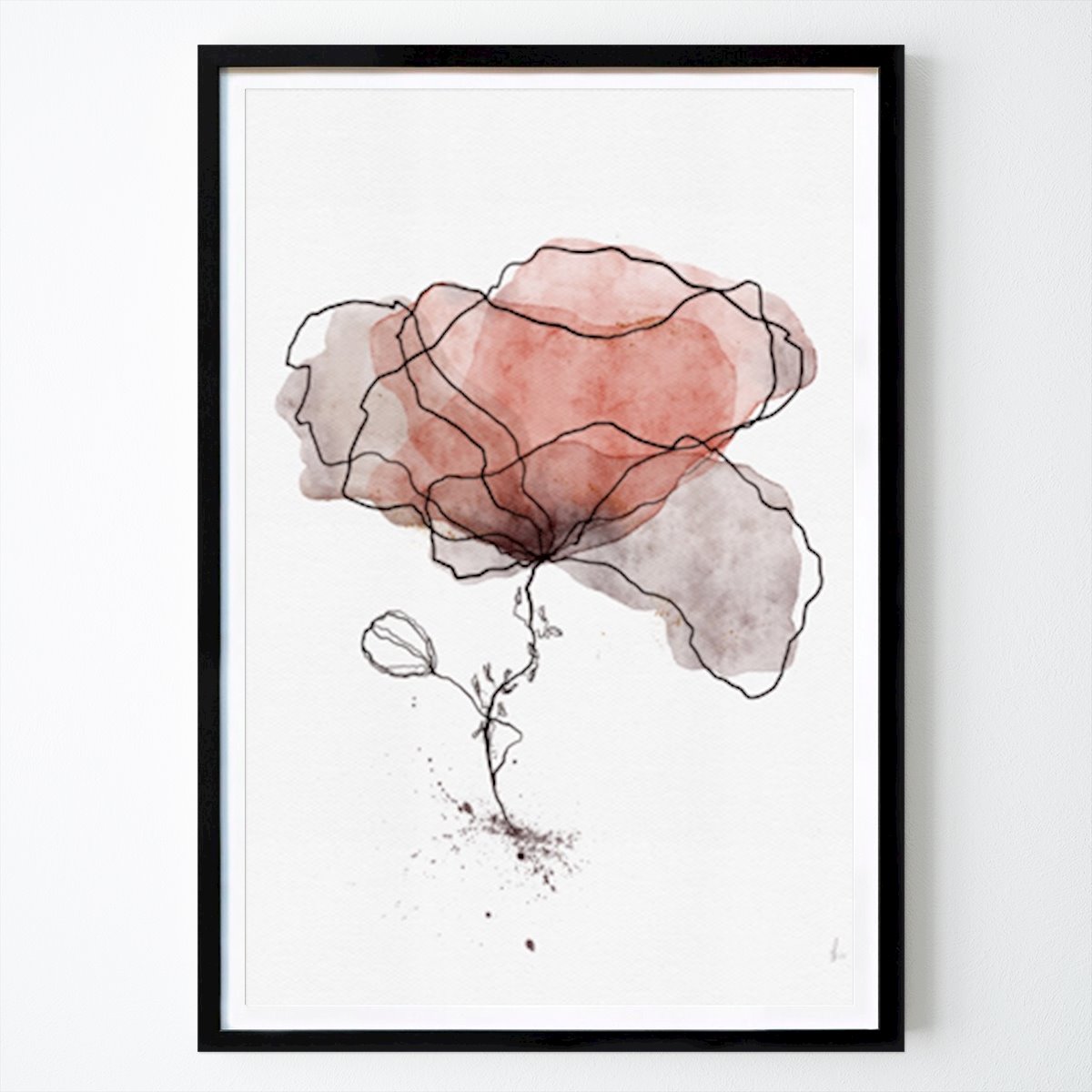 Flores & Plantas Poster: Abstract Floral Design de Ankie Kooi