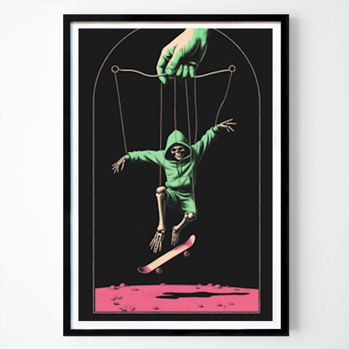 Artistic Poster: Performing A Skateboard Trick by Robert Farkas