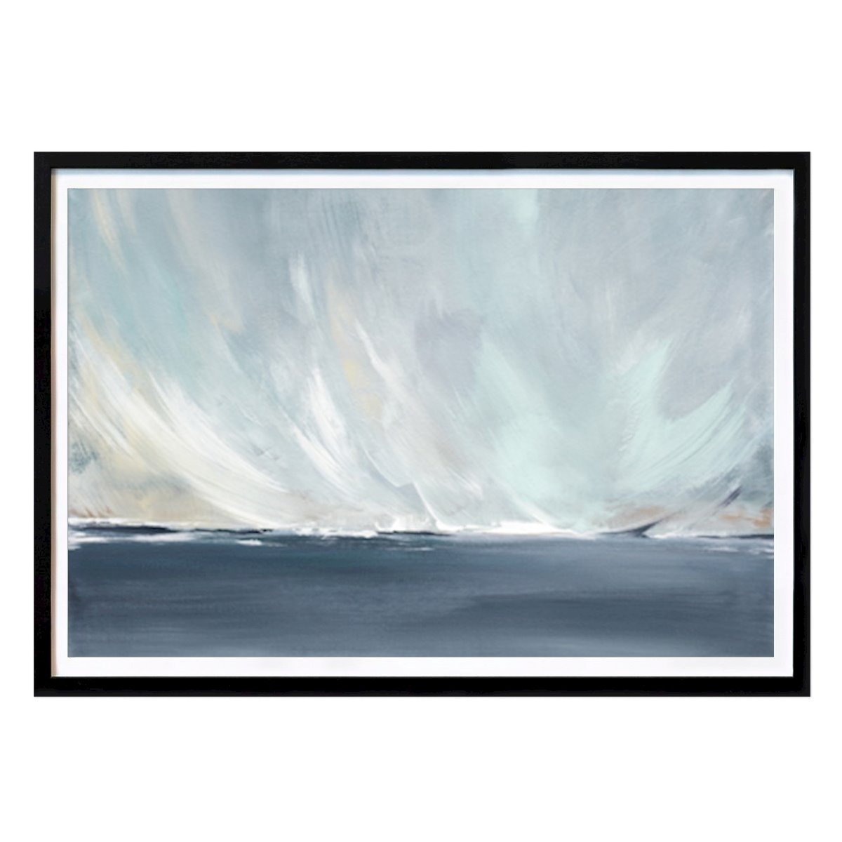 Italy Poster: A Serene Seascape with Swirling by Julia Contacessi