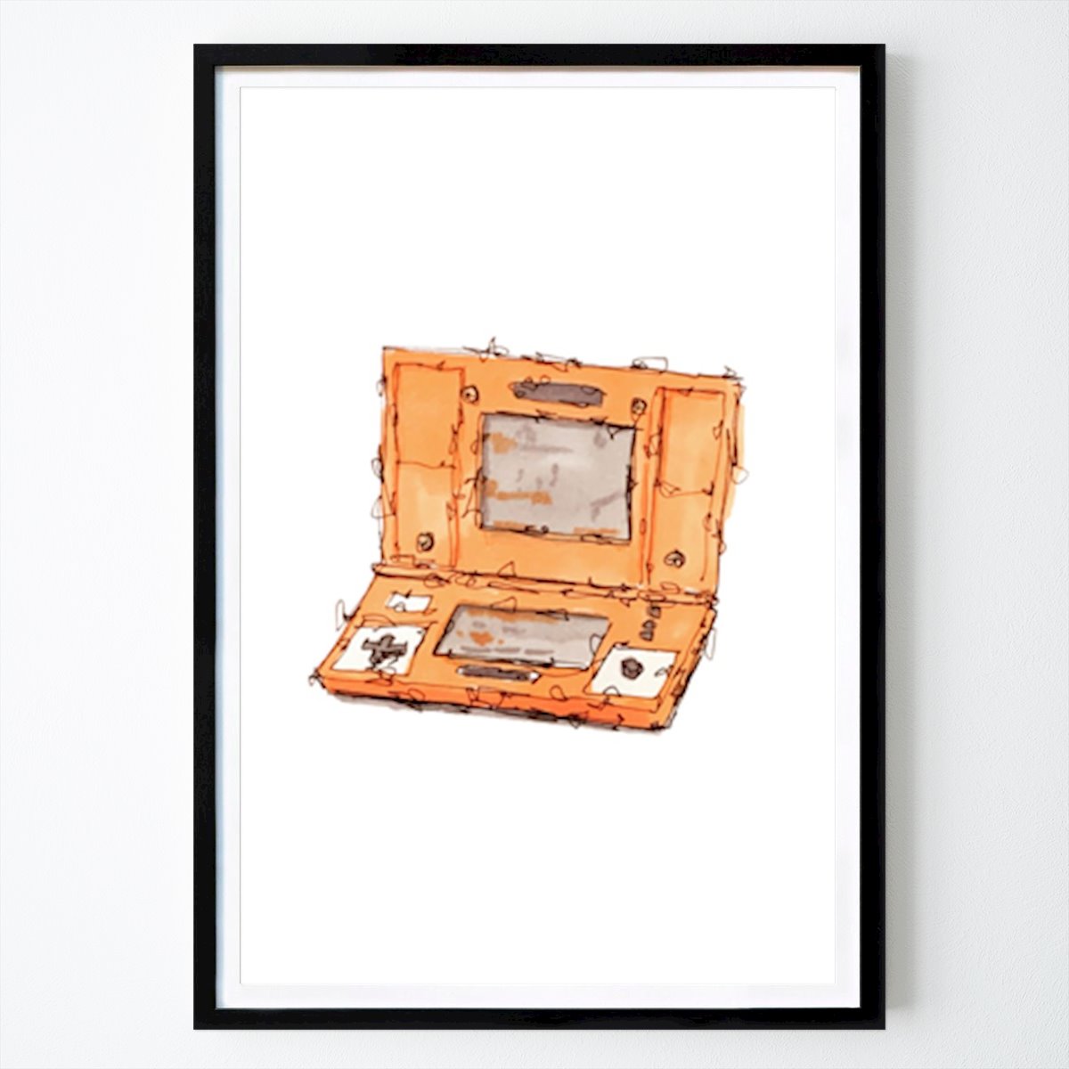 Retro & Vintage Poster: Retro Handheld Charm by Borgenhag Holmqvist