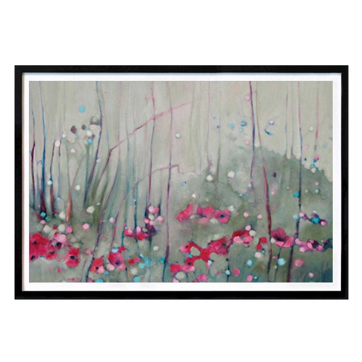 Blumen & Pflanzen Poster: Abstract Floral Whimsical Blooms von Beata Brząkalik-Gburek