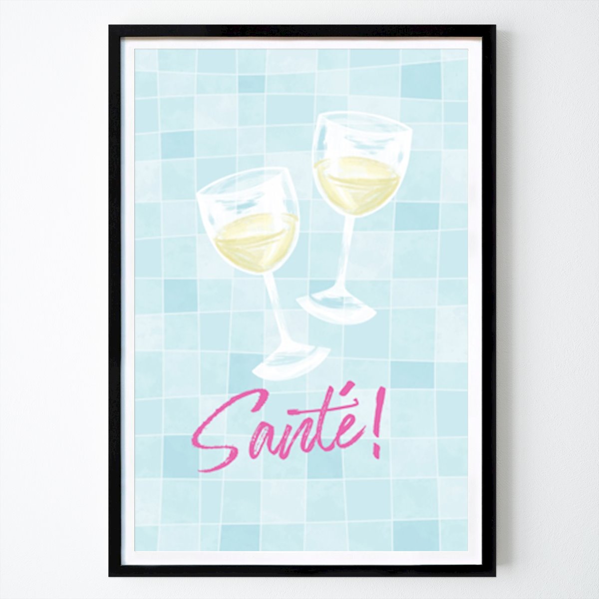 Bauhaus Poster: Two Glasses of Wine von EMELIEmaria