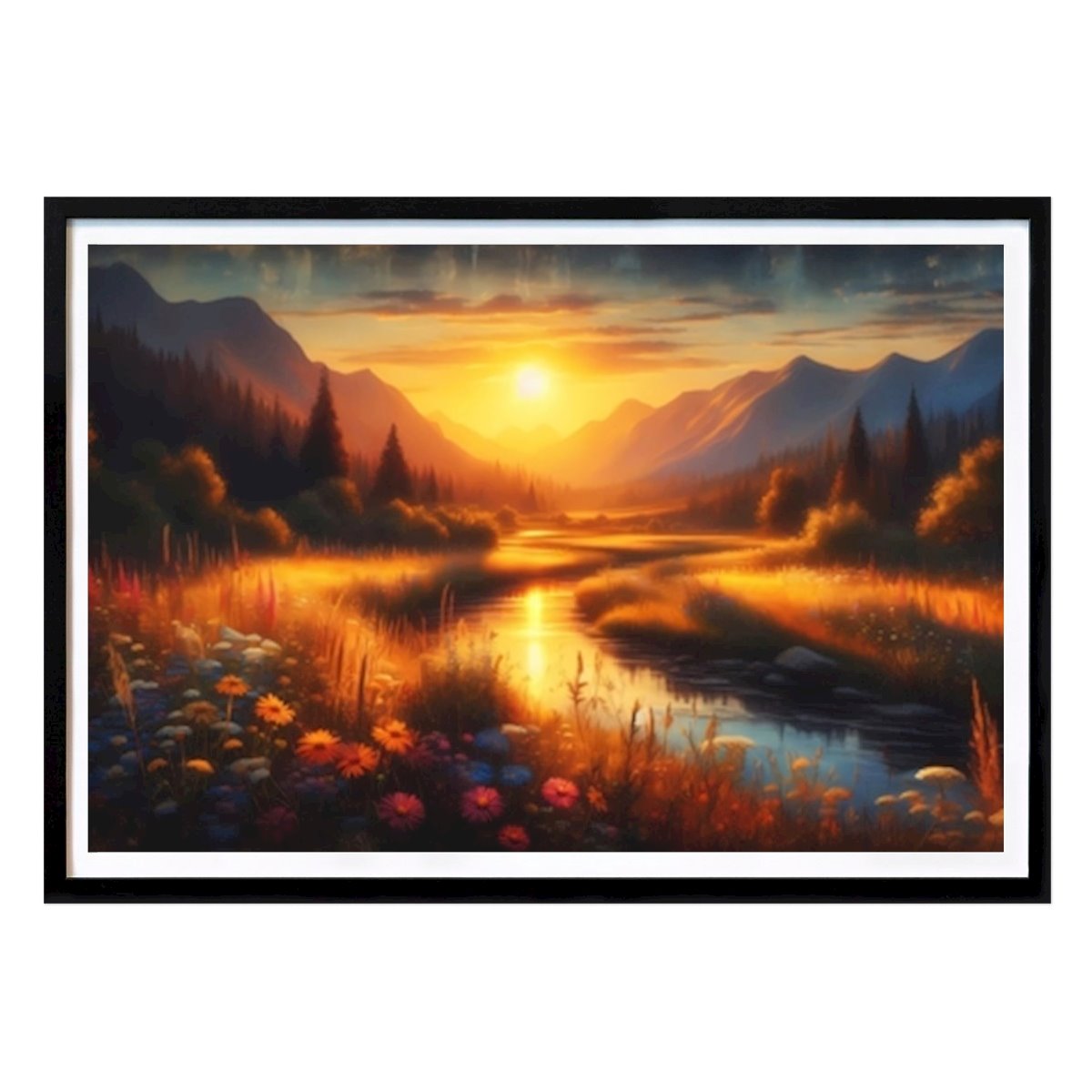 Fotokonst Poster: Golden Valley Dawn av Tonya van Schalkwyk