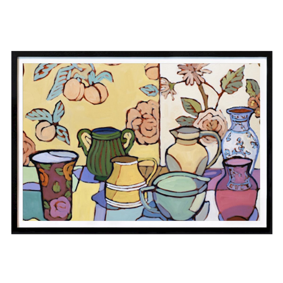 Blumen & Pflanzen Poster: Colorful Ceramic Vases von Catherine J Martzloff