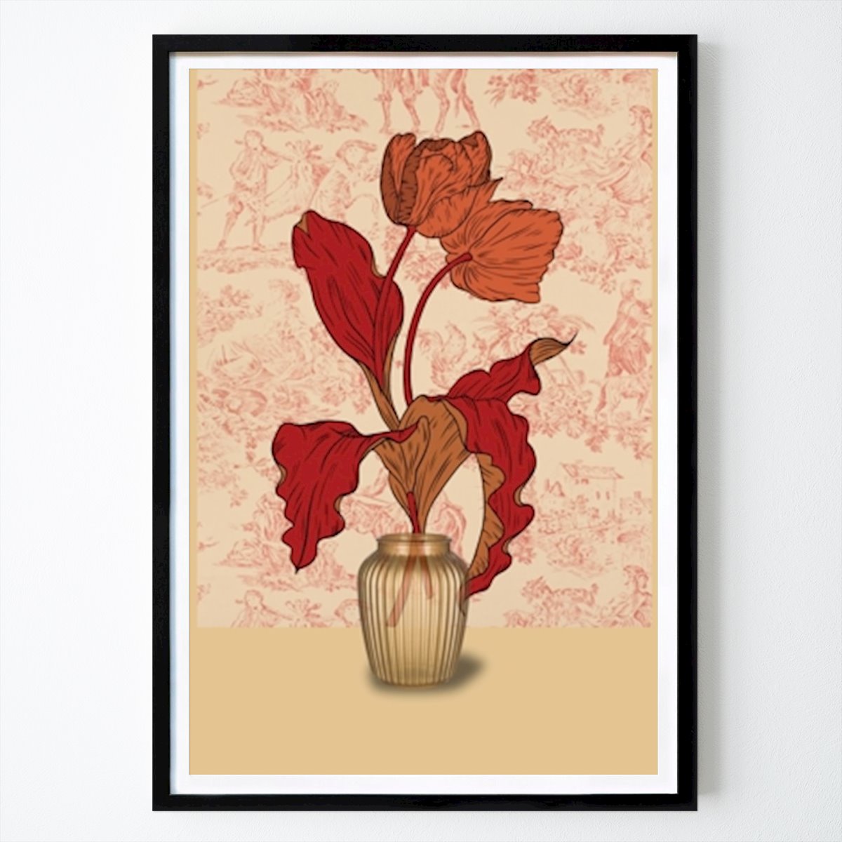 Retro & Vintage Juliste: Vintage Bloom Vase tekijänä Marianne Bassil