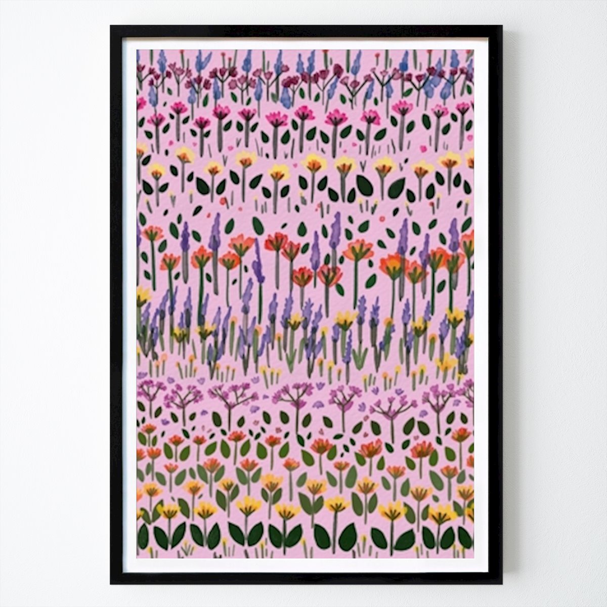 Botanisch Poster: Wildflower Meadow van Art by the Ocean