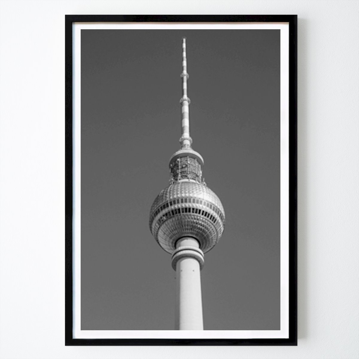 Berlin Poster: Berlin TV Tower Black & White by Martin Boose