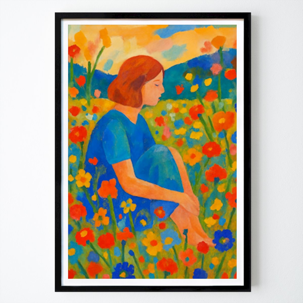 Fleurs & Plantes Affiche: Calme en fleurs par Jahanvi Jasani