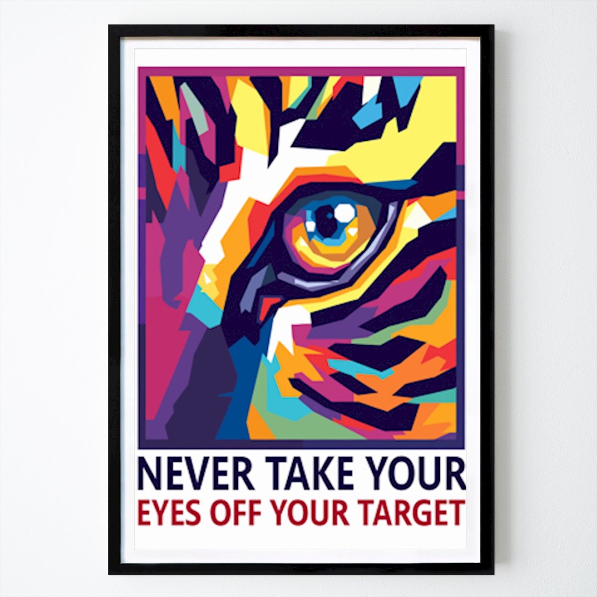 Abstrait Affiche: Focus cible : Oeil de tigre par KingCup Vum