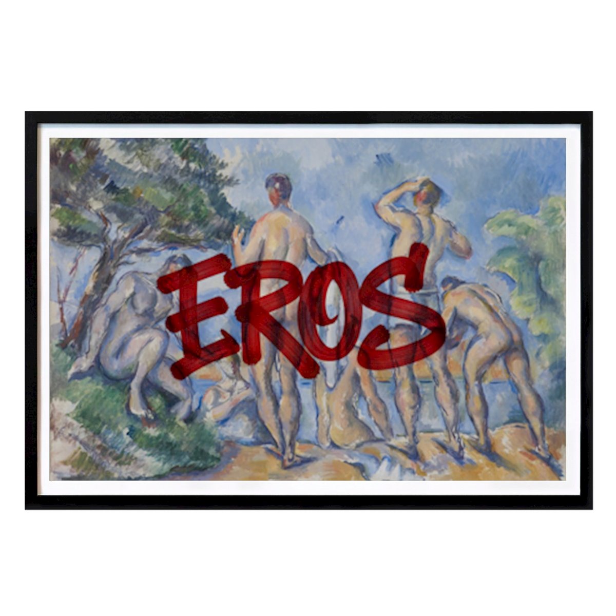 Retro & Vintage Poster: The Bathers × EROS Red Marker by The Museum Shop