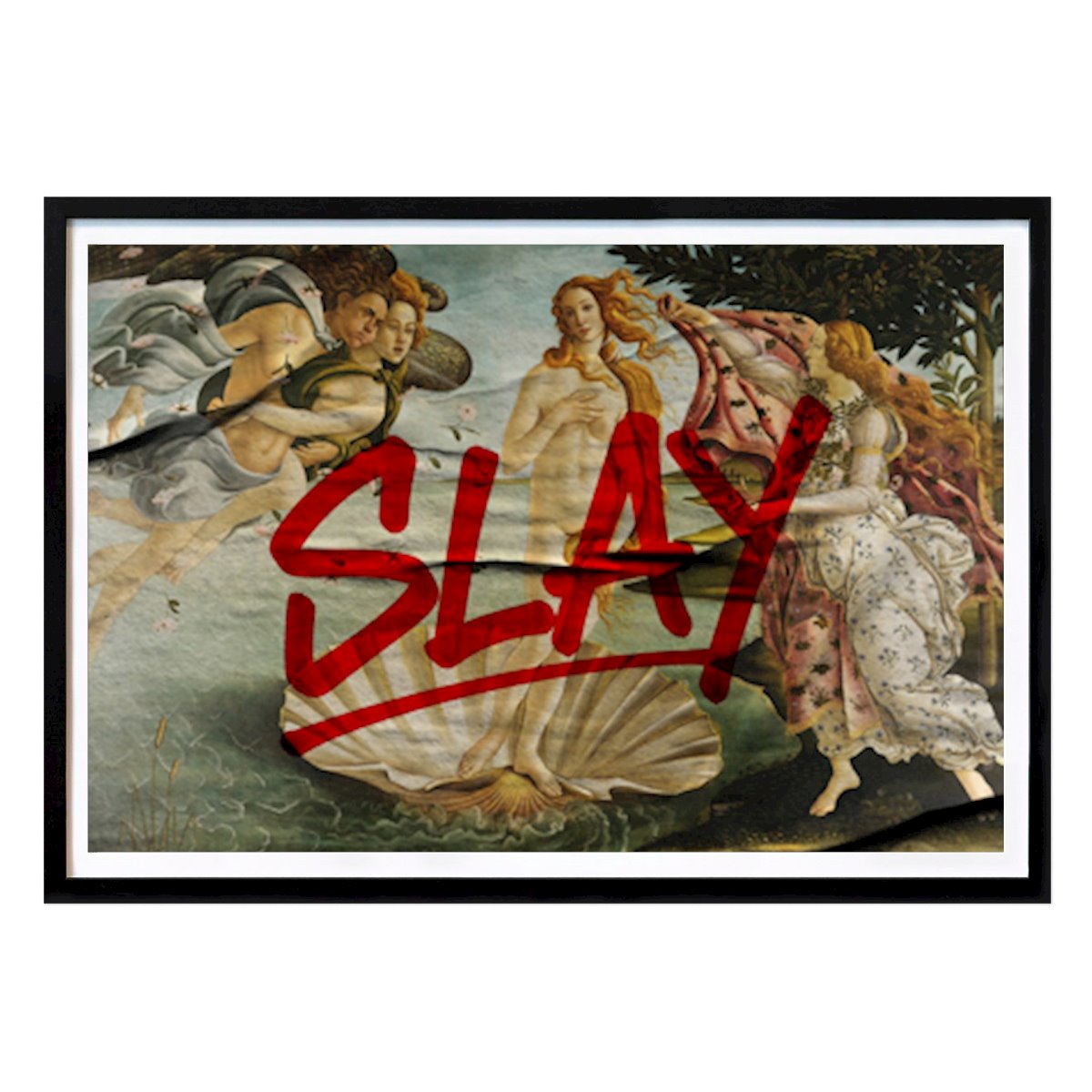 Artistic Poster: Birth of Venus × SLAY Red by The Museum Shop
