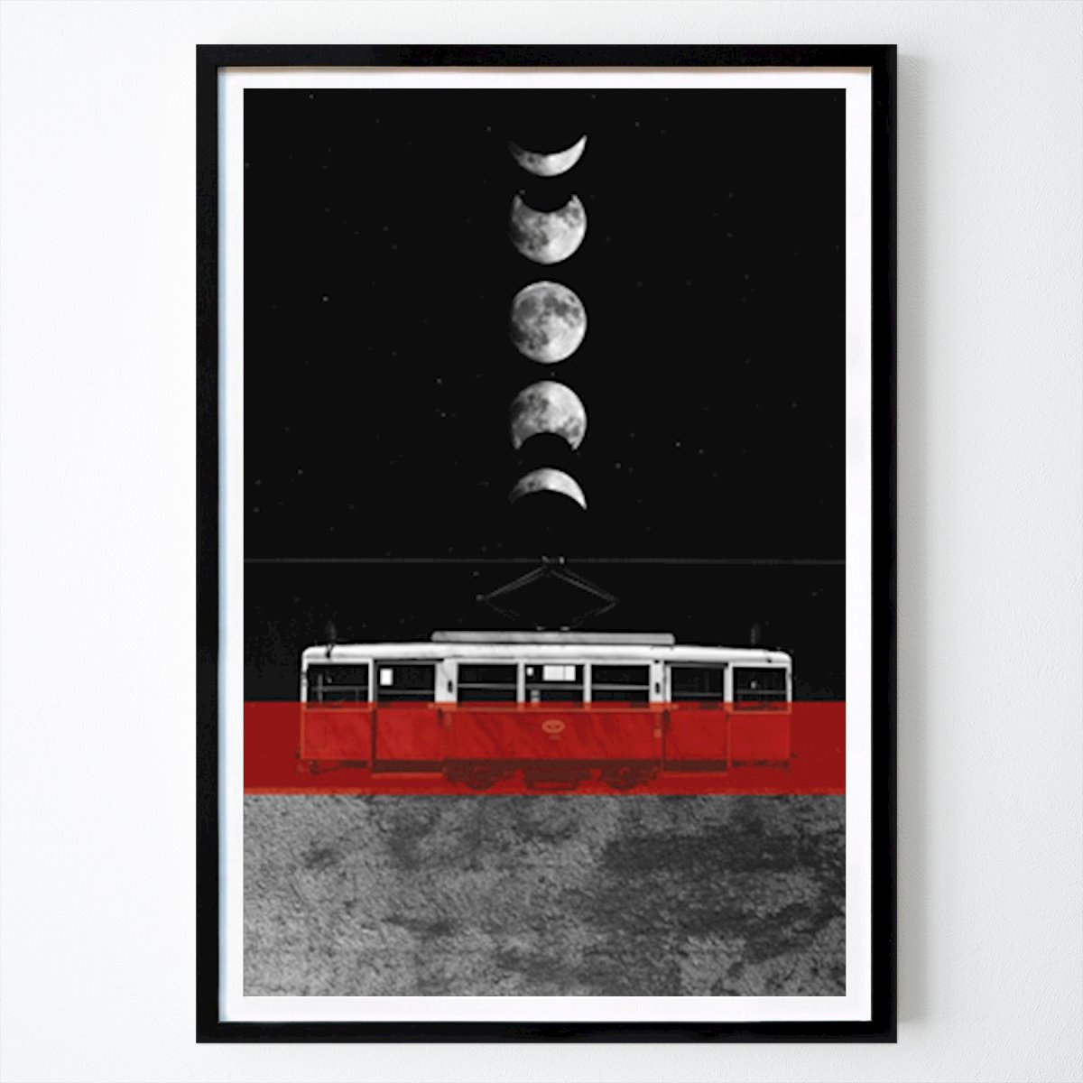 Arte Poster: The Moon Moves, the Tram Waits di Daniel Donocik