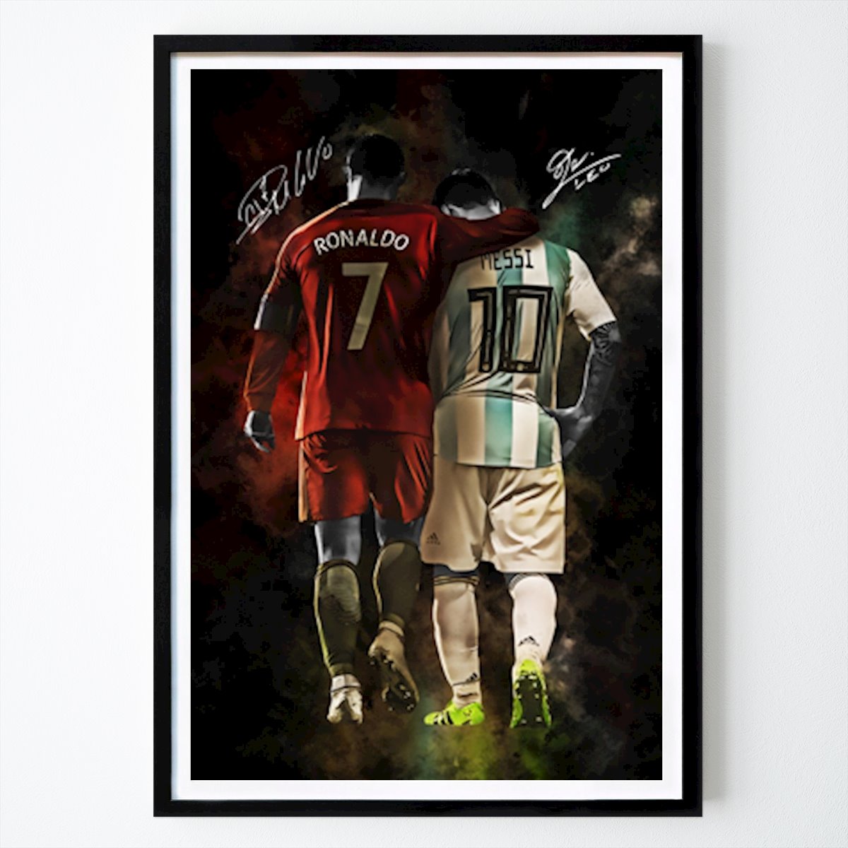 Fußball Poster: Messi und Ronaldo von ArtMeme