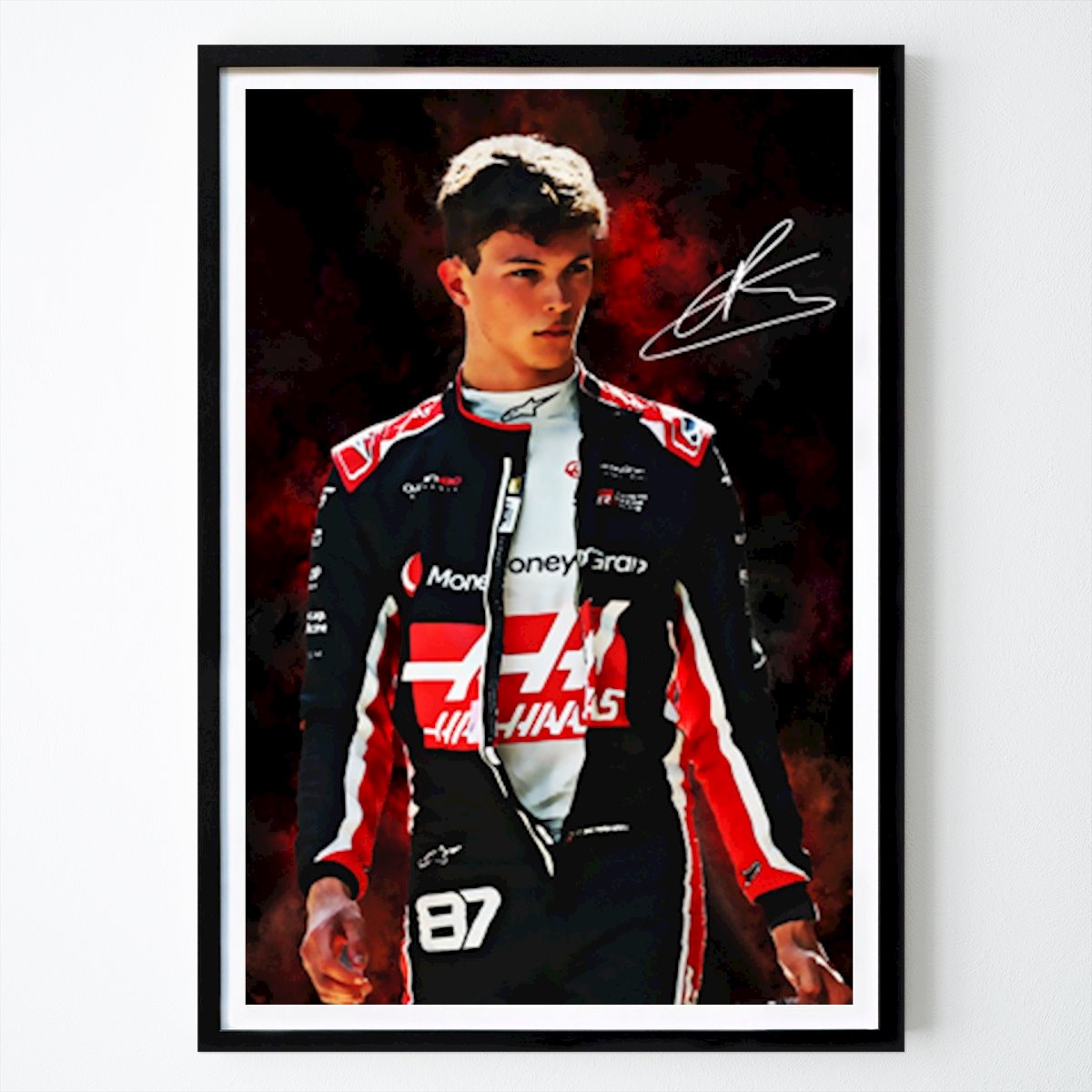 Formel 1 Plakat: Oliver Bearman av Frankly