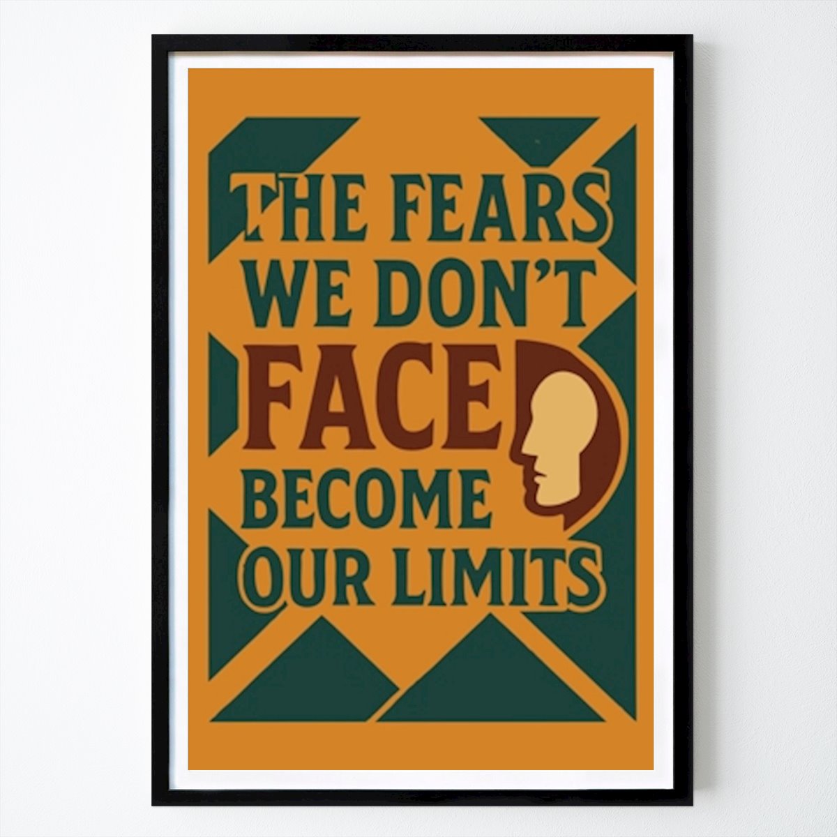 Frases Póster: Rompe la barrera de Wall painting