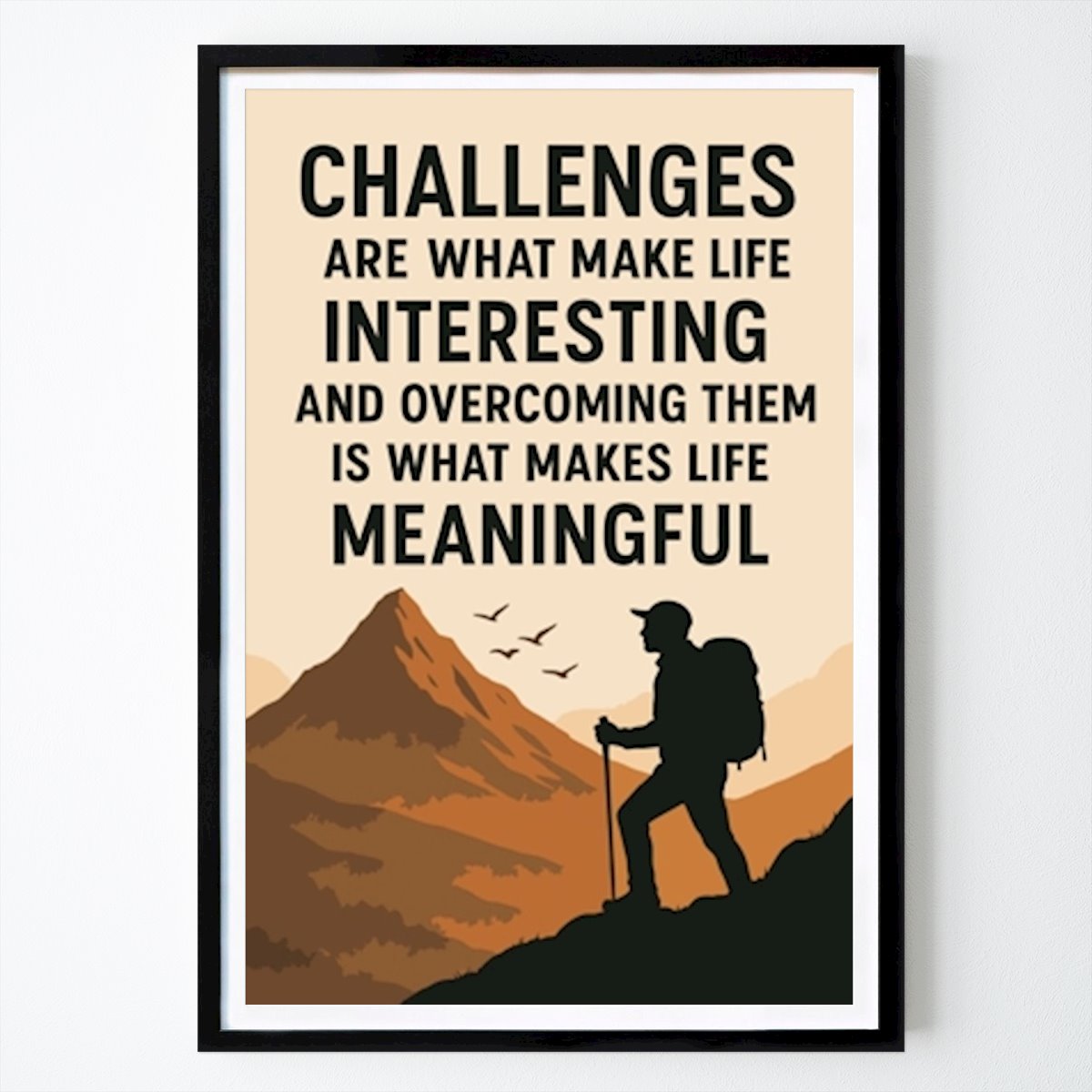 Detti Poster: La salita che ti definisce di Wall painting