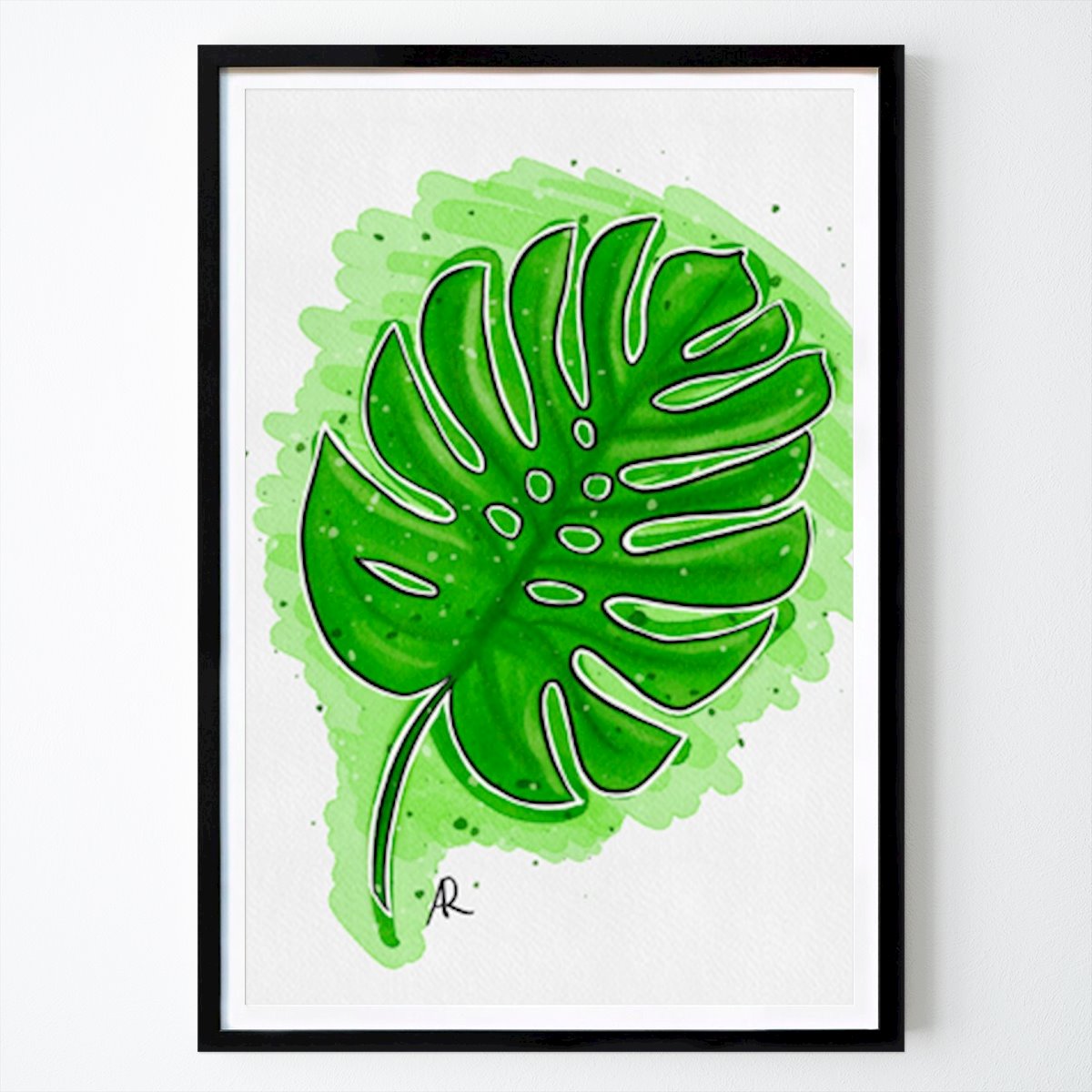 Fleurs & Plantes Affiche: L’élégance tropicale par Angelique Schmalbrock