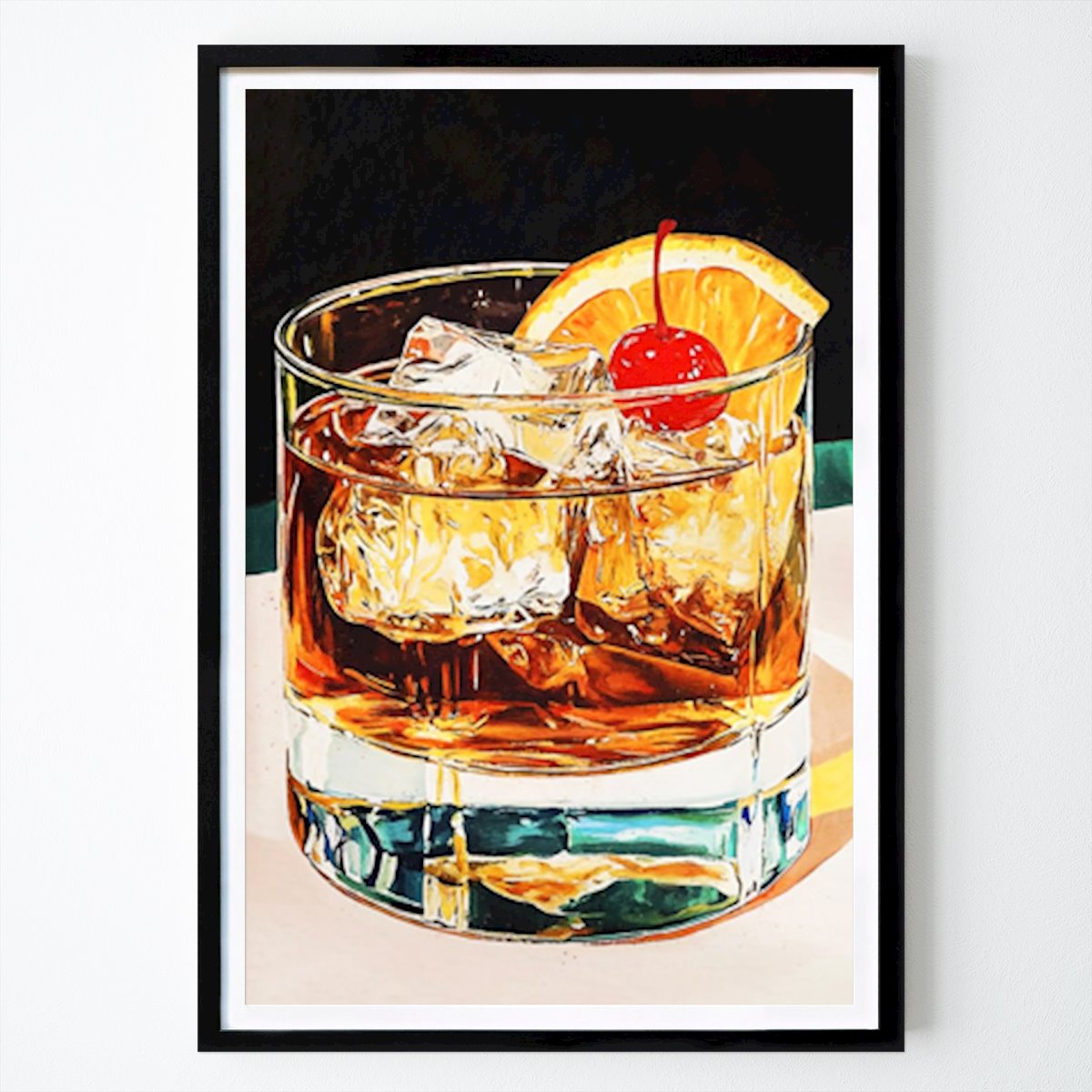 Retro & Vintage Poster: Vintage Whiskey Cocktail by Phanly