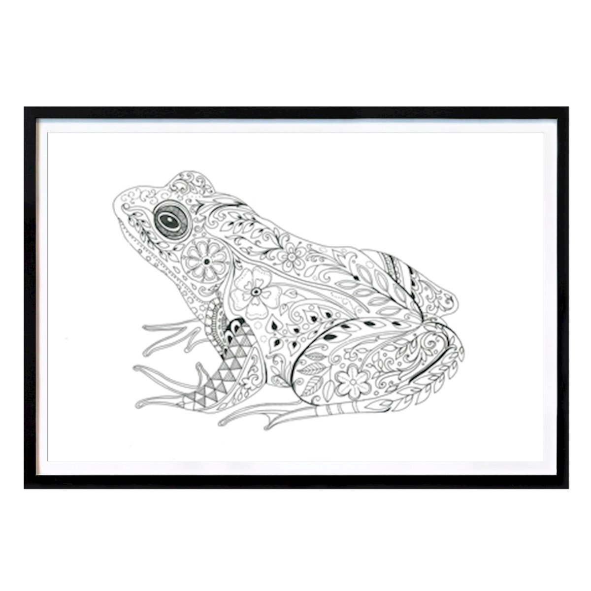 Art Poster: Floral Frog Fantasy von Isabelle Brent