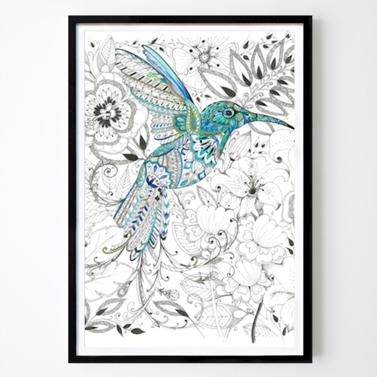 Art Affiche: Hummingbird Delicate Tints par Isabelle Brent