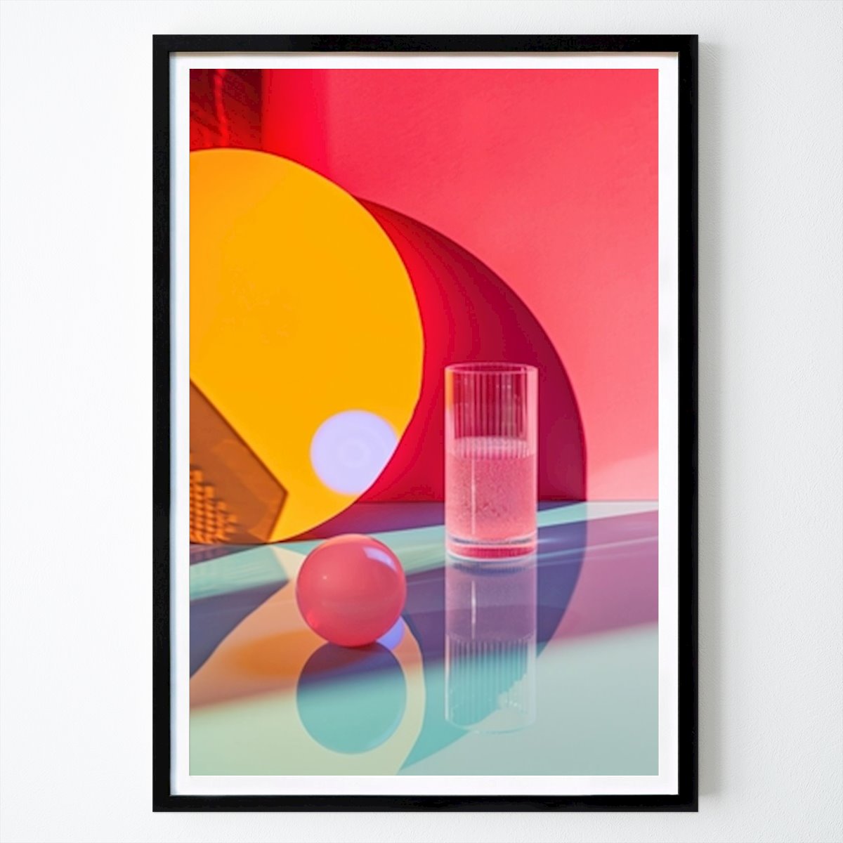 Pop Art Poster: Neonglas av Adrian Veyra