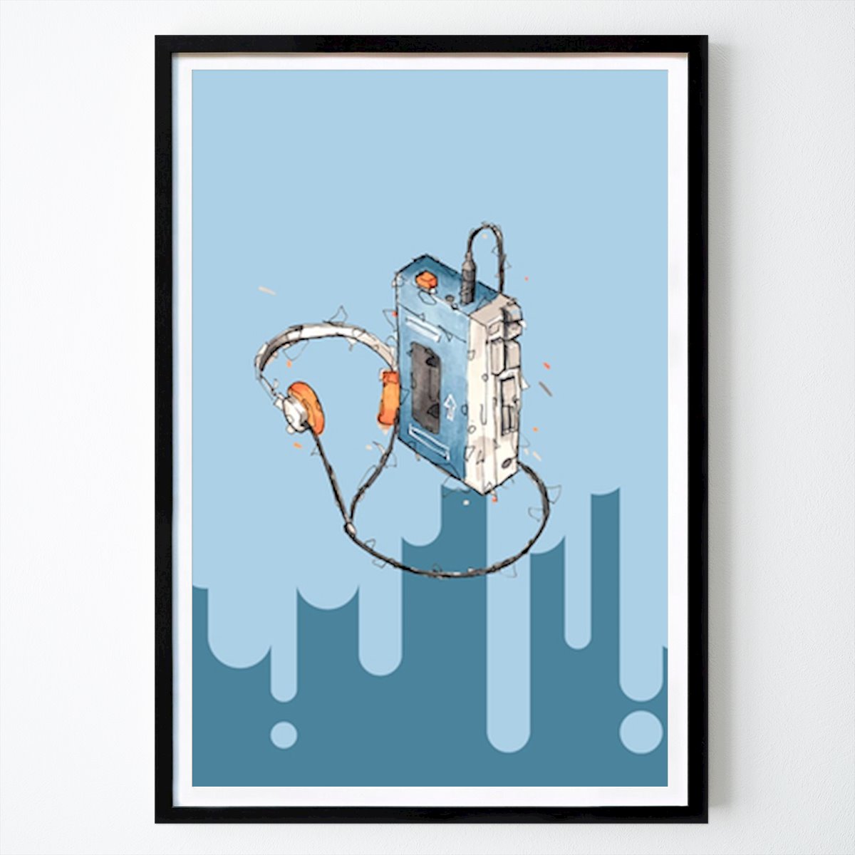 Pop Art Poster: Druk op Play van Anders Borgenhag Holmqvist