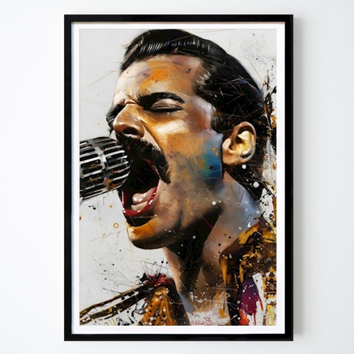 Pop Art Poster: Freddie Merkur von Max K