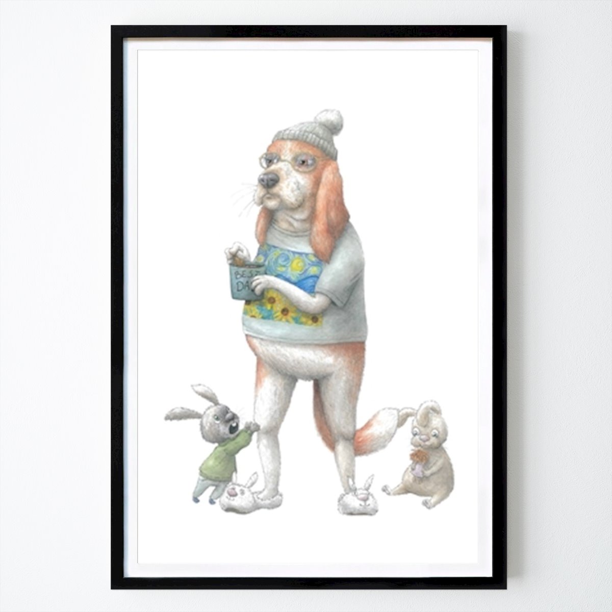 Familie Poster von Emma Ström – Kinder Wandbild – Printler