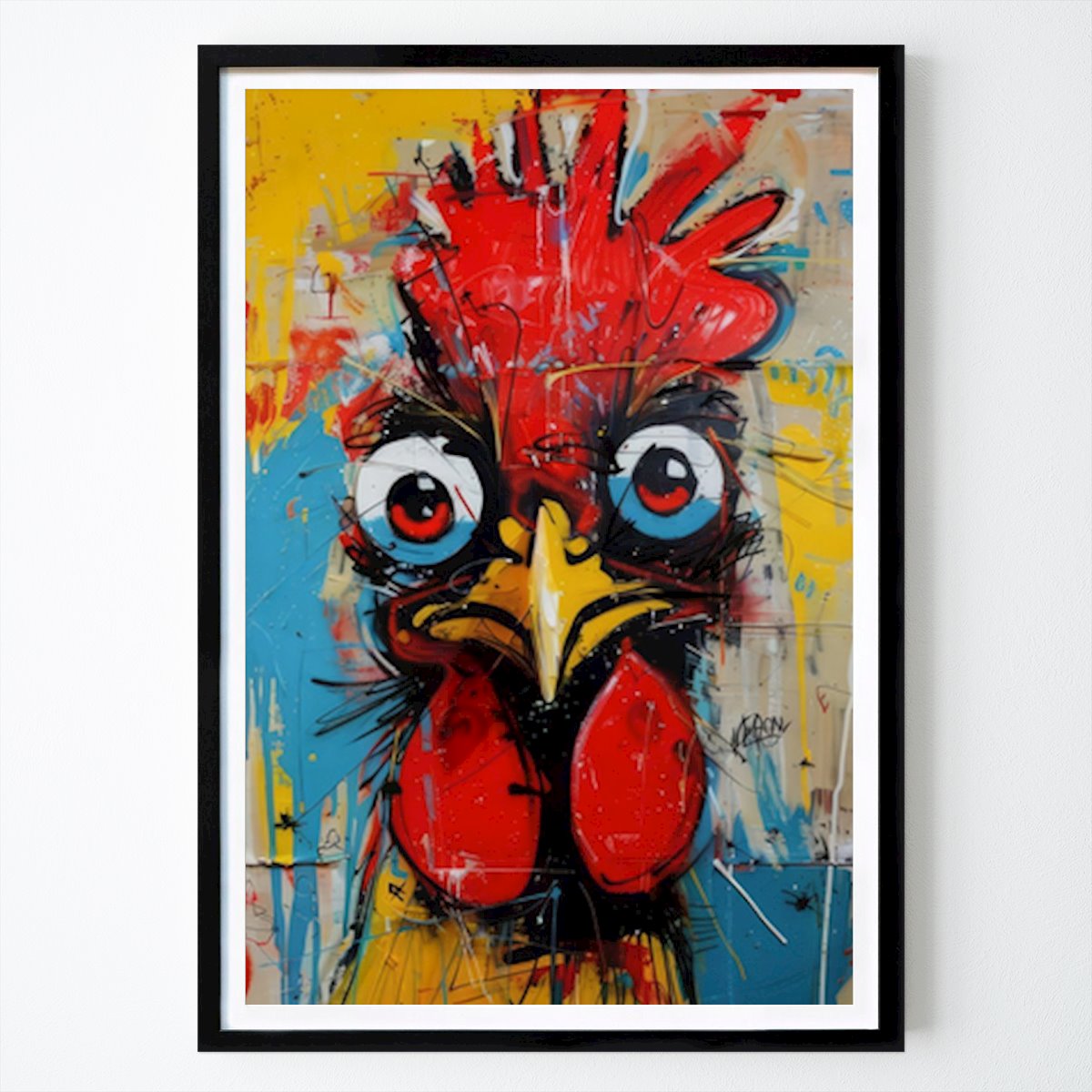 Abstract Poster: Fierce Rooster by Dimas Agung Sedayu