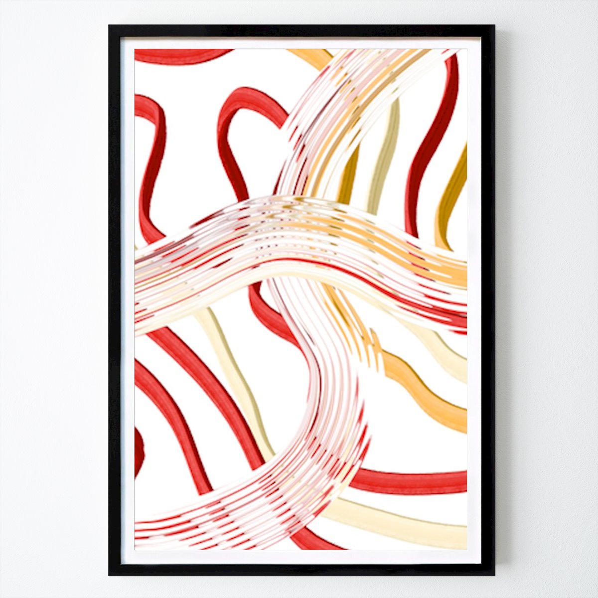 Abstrato Poster: Abstract Flow A Dance of Warm Tones de Auf studio