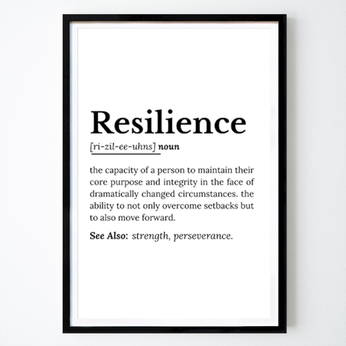Places & Cities Poster: Resilience: The Power of Perseverance by Achmed
