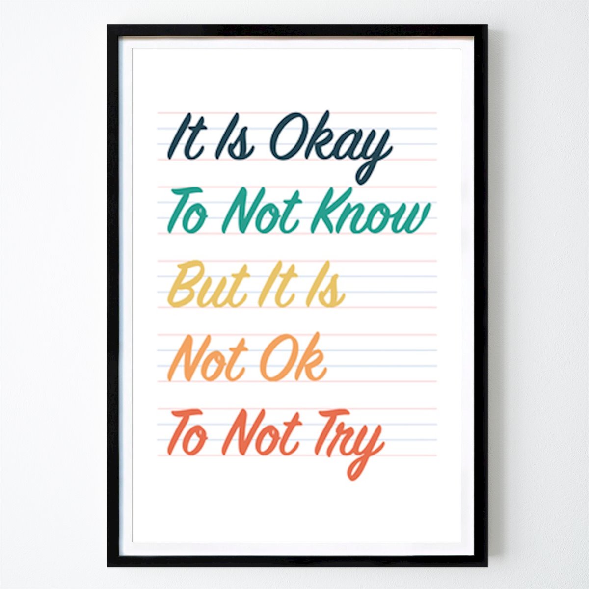 Citations Affiche: Ne pas savoir n’est pas grave par Roy Patrick