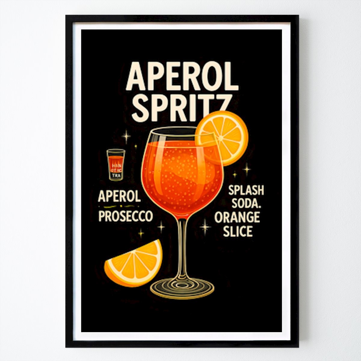 Italia Poster: Aperol Spritz rinfrescante: il sapore dell'estate italiana di Bayu Pratama
