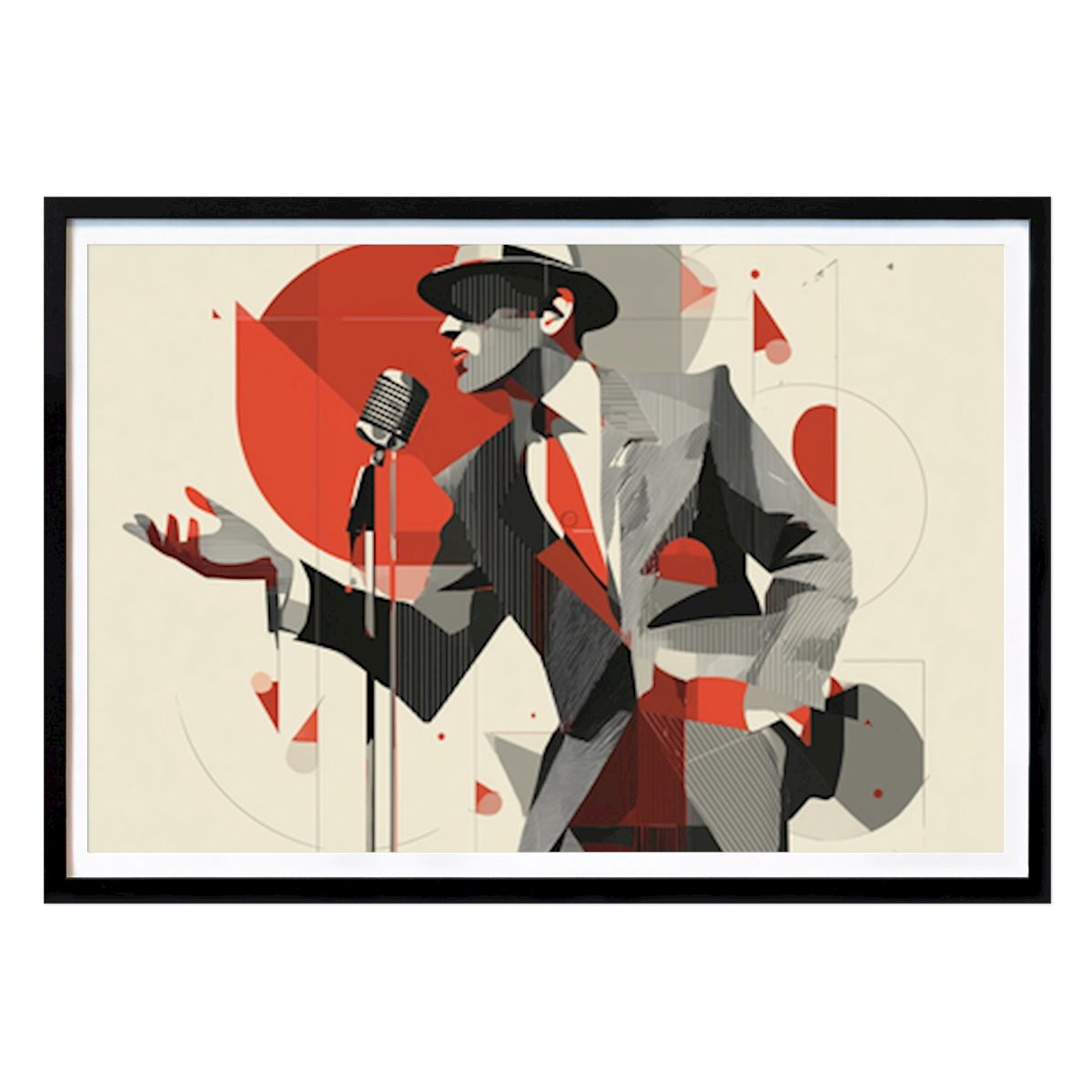 Retro & Vintage Poster: Retro Jazz: The golden age of crooners by Tom V