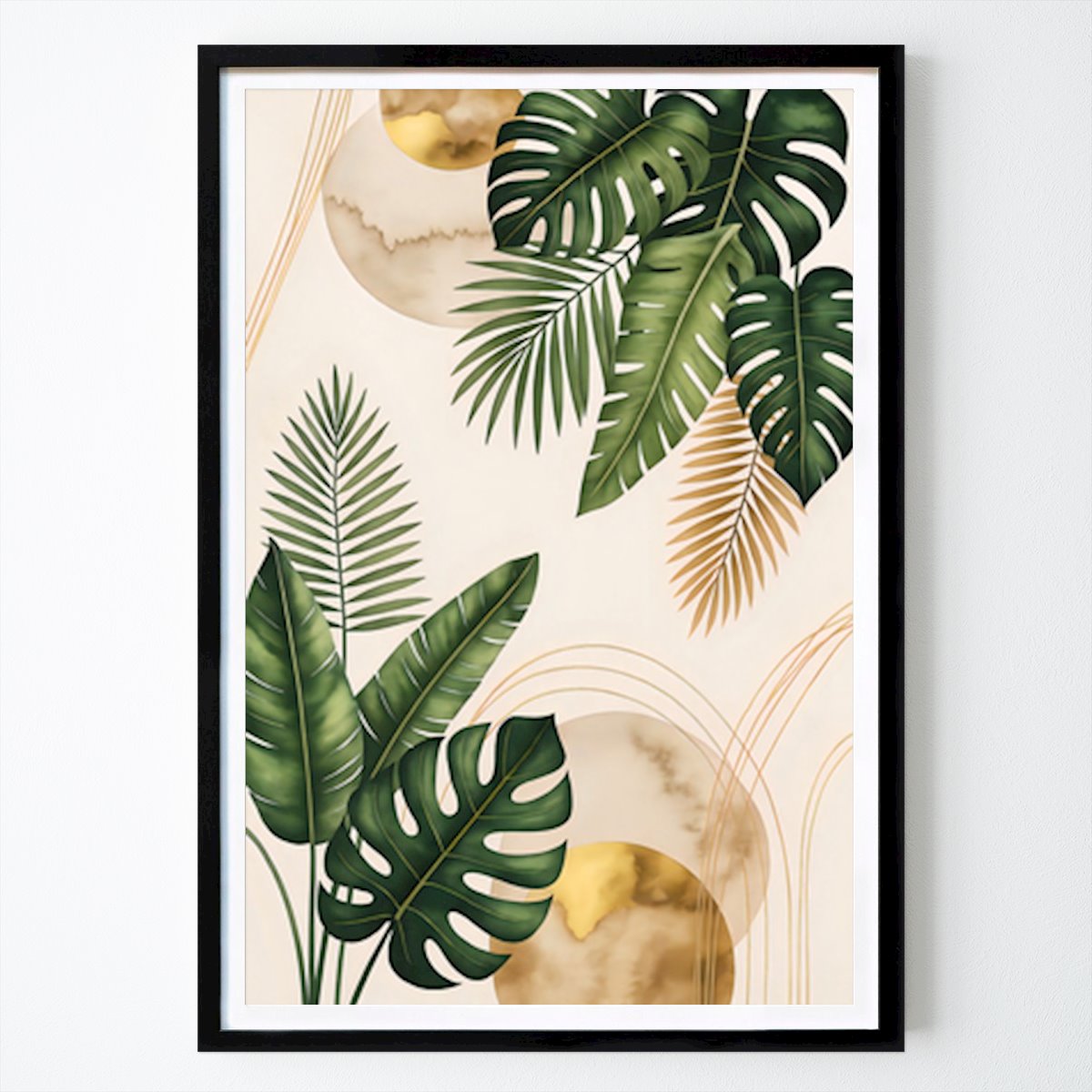 Botanisk Poster: Den eleganta skönheten hos Monstera Botanic av Gagat Tri Handoko