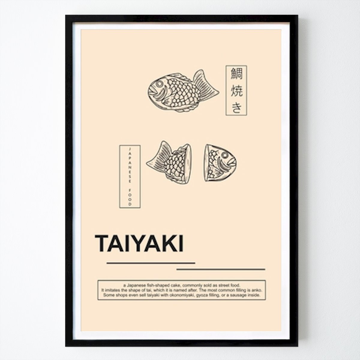 Cucine Poster: Taiyaki minimalistisk di Ratna Mutia Dewi