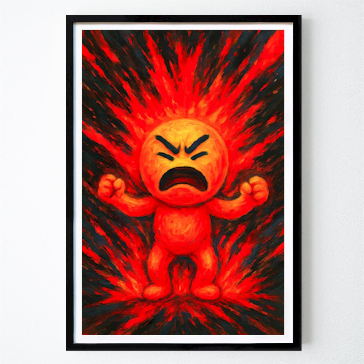 Illustration Poster: Rage Burst – Explosion by Jeanette Lindeskog