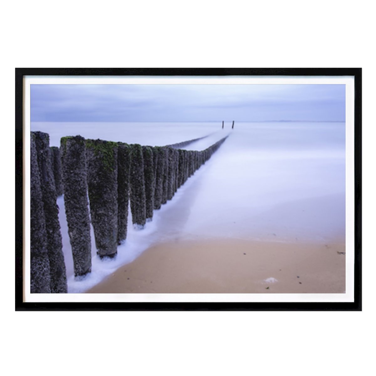 Places & Cities Poster: Serenity at the Shore: A Tranquil Seascape by Stefan Kreisköther