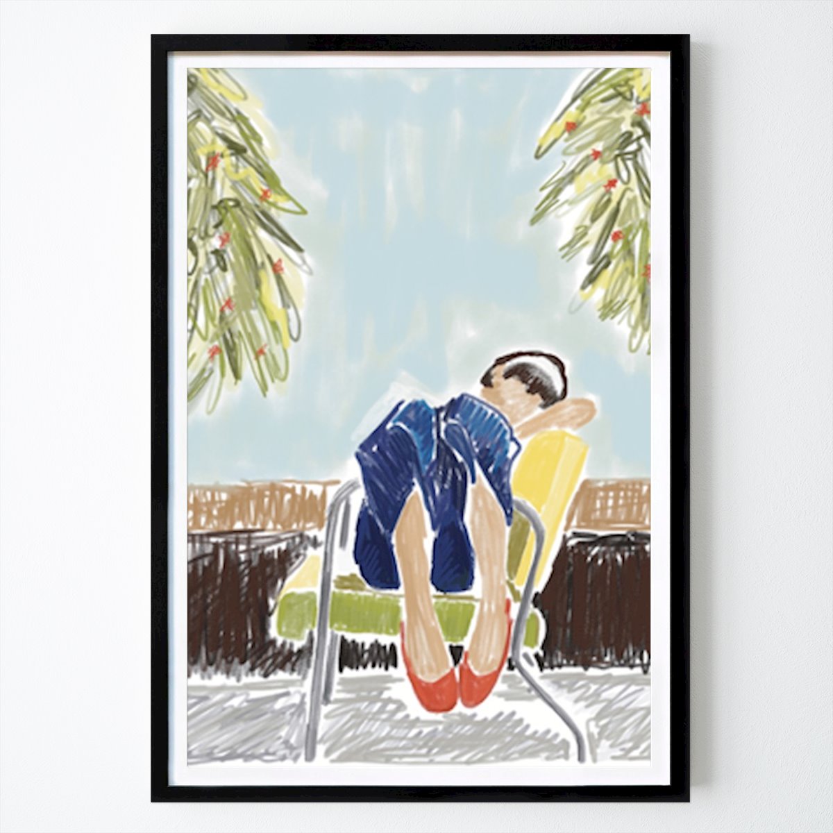 People & Portrait Poster: Nap by Julie Di Giorgio
