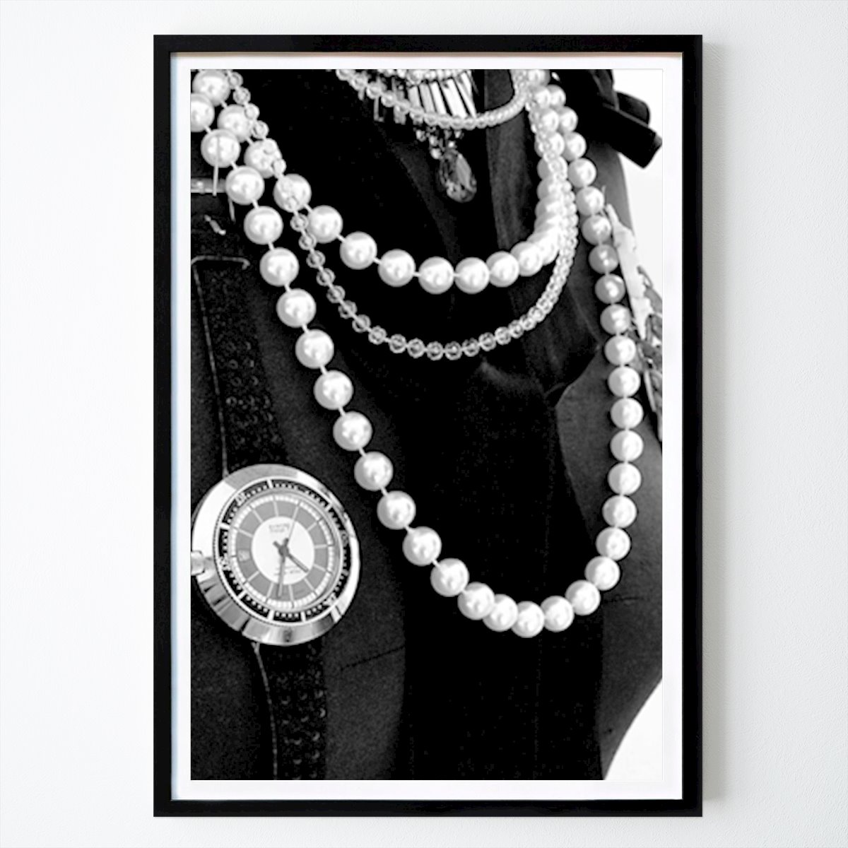 Blanco y negro Póster: Modedocka de Nina Balknäs