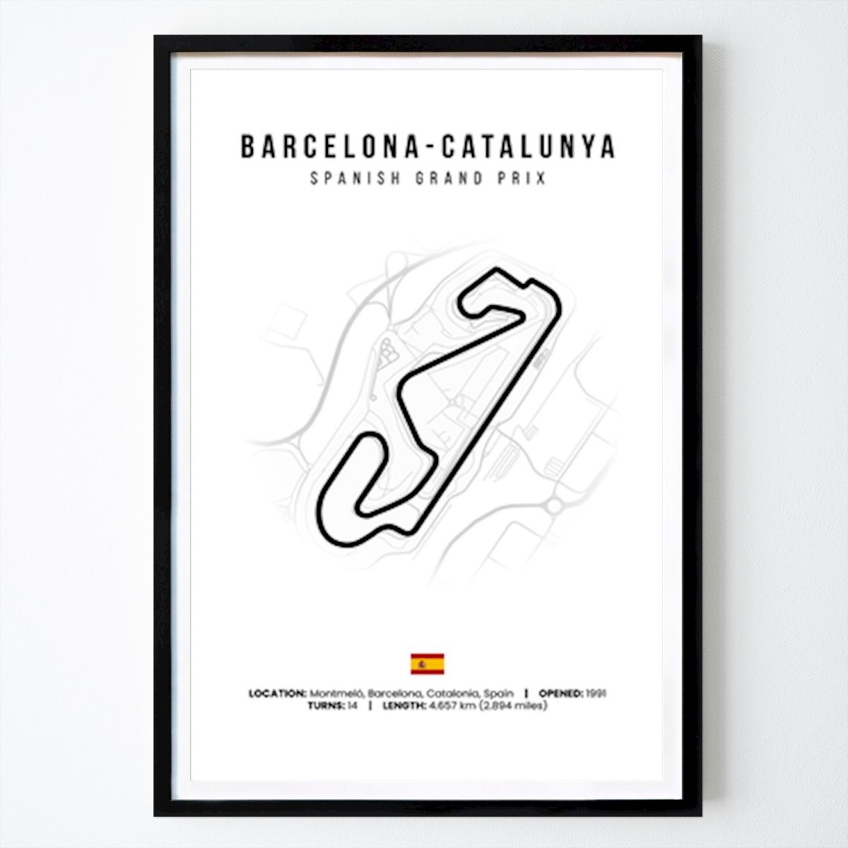 Czas wolny Plakat: Grand Prix Hiszpanii na torze Barcelona Circuit autorstwa Moca Safari