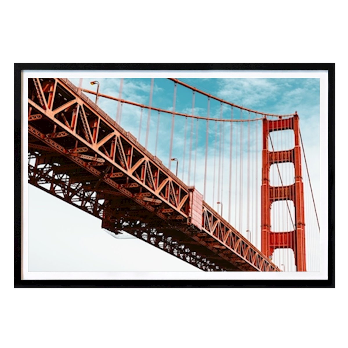 Städte & Länder Poster: Golden Gate Brücke von Branislav Ilic