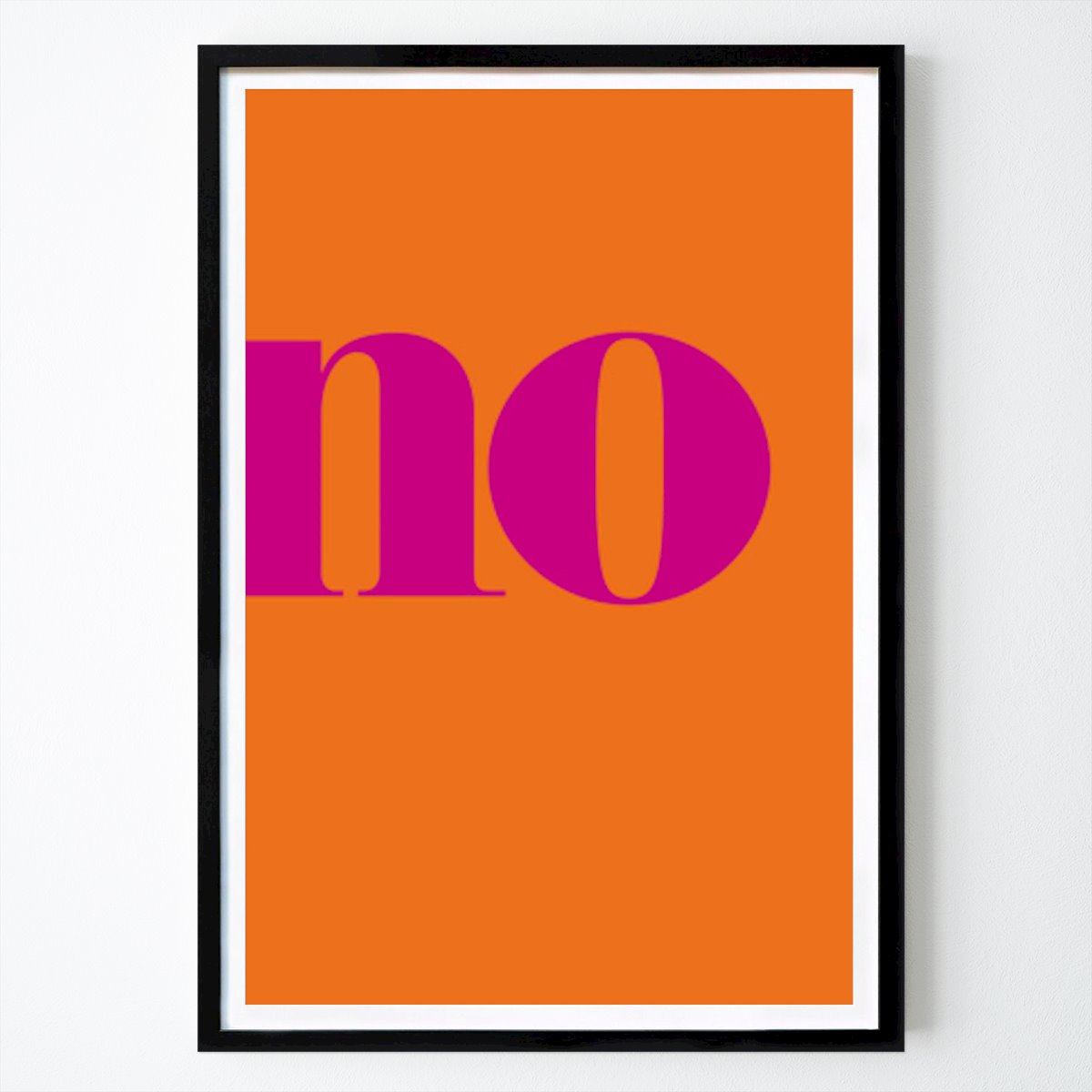 Pop Art Poster: No by Kathrin krieter