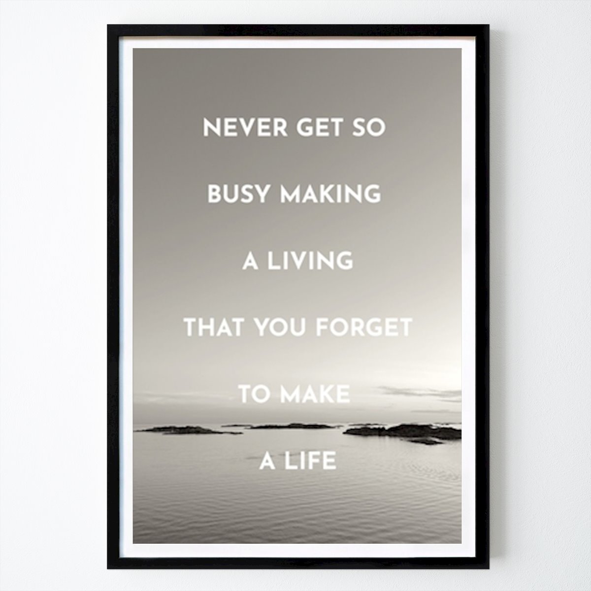 Citation & Text Poster: Finding Balance: A Reminder to Live Fully by Lights of Nature by Emma Foss