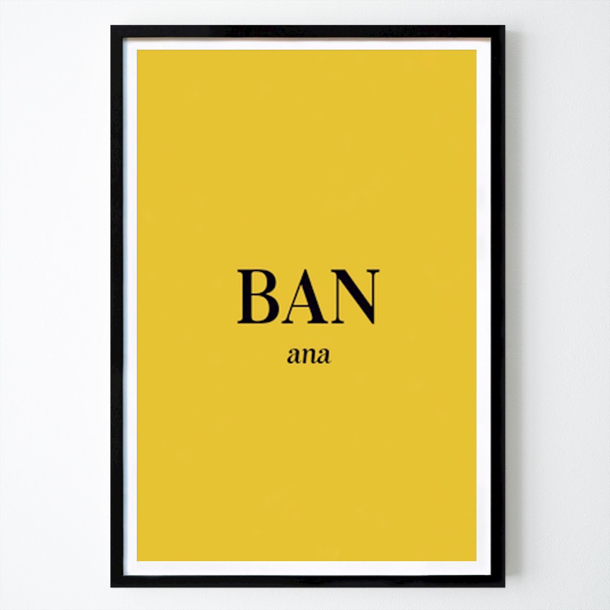 People & Portrait Poster: Banana Split by Frida Mo