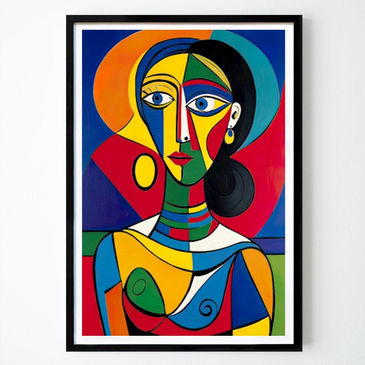 Absztrakt Poszter: Tisztelgés Pablo Picasso előtt NOBELART által