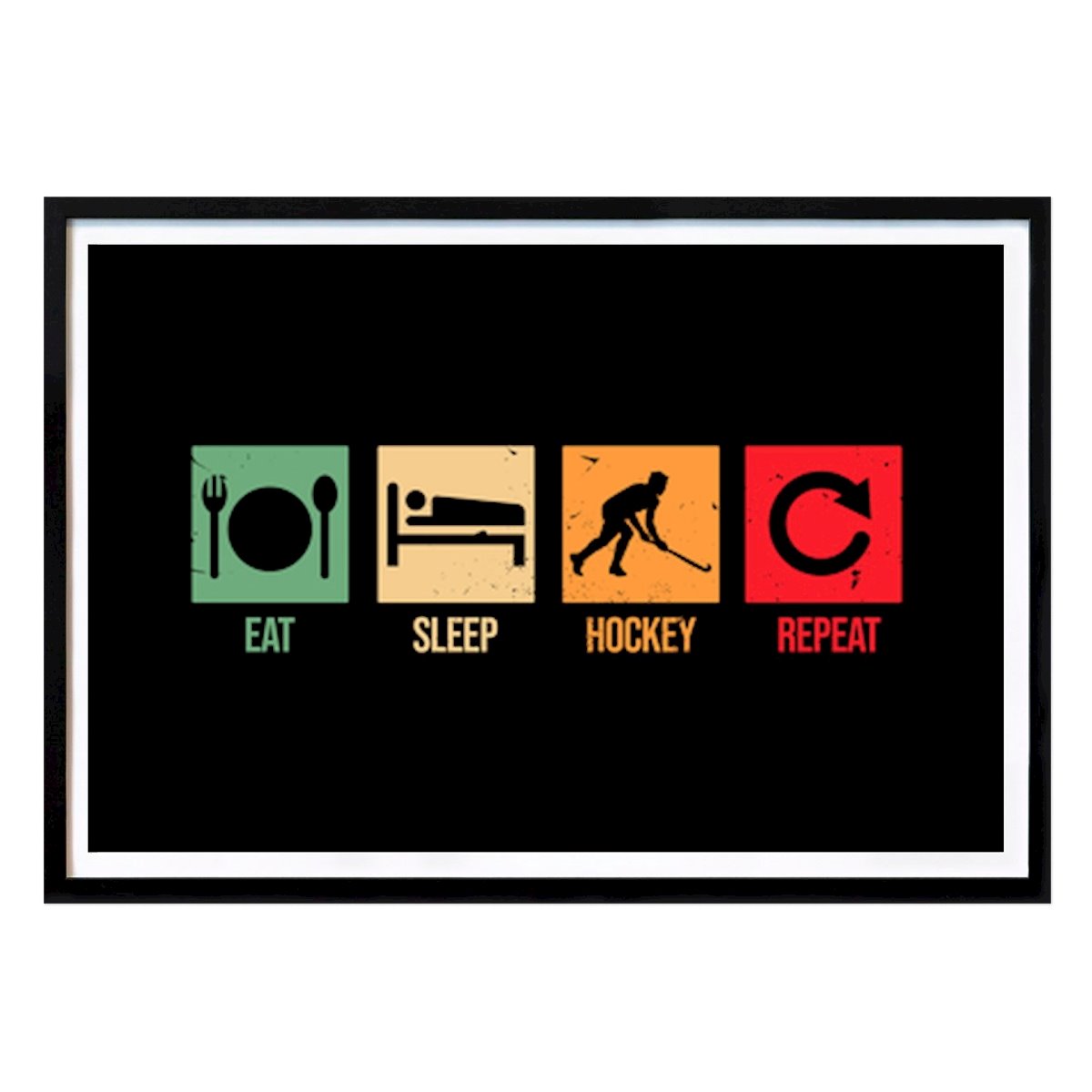 Retro & Vintage Poster: HOCKEY von Kutalik